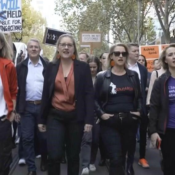 Australian prime minister describes domestic violence as a 'national crisis' after protests